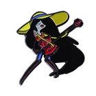 Эмалированная брошь с изображением игры в топора баса Марселина, королевы вампиров, время приключений, гитара, Соло