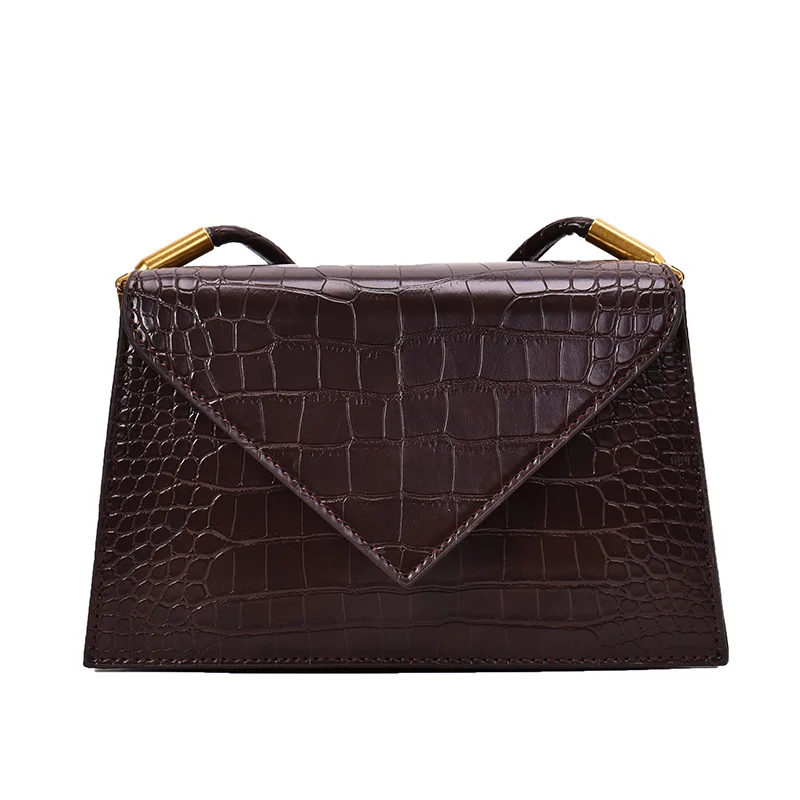 Сумка через плечо из крокодиловой кожи для женщин брендовая дизайнерская