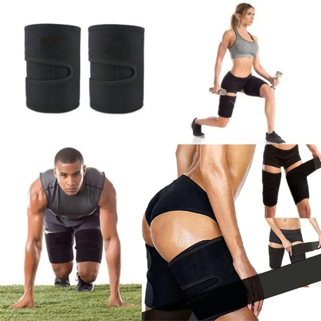 Женщины Мужчины Спорт бегущие ноги Shaper коробка упаковки Opp мешок ремень черный