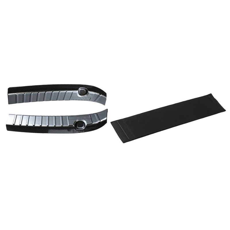 

Центральная панель для хранения заднего сиденья Tesla Model Y 2021 и защитный бампер для багажника из нержавеющей стали