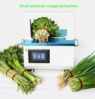 automatic opp tape strapping machine supermarket vegetable food tying machine plastic tape non glue hot melt strapper