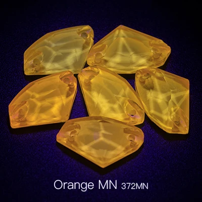 Orange MN Тип ультрафиолетового света швейная Хрустальная с плоской стороной Стразы для нашивки кристаллы Камни конский глаз страз для DIY Одежда ручной работы - Цвет: Orange MN