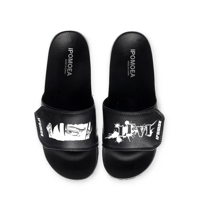 

Anime Attack on Titan Slippers Cosplay Students Summer Soft Rubber Beach Water Sandals for Boys Girls 2020