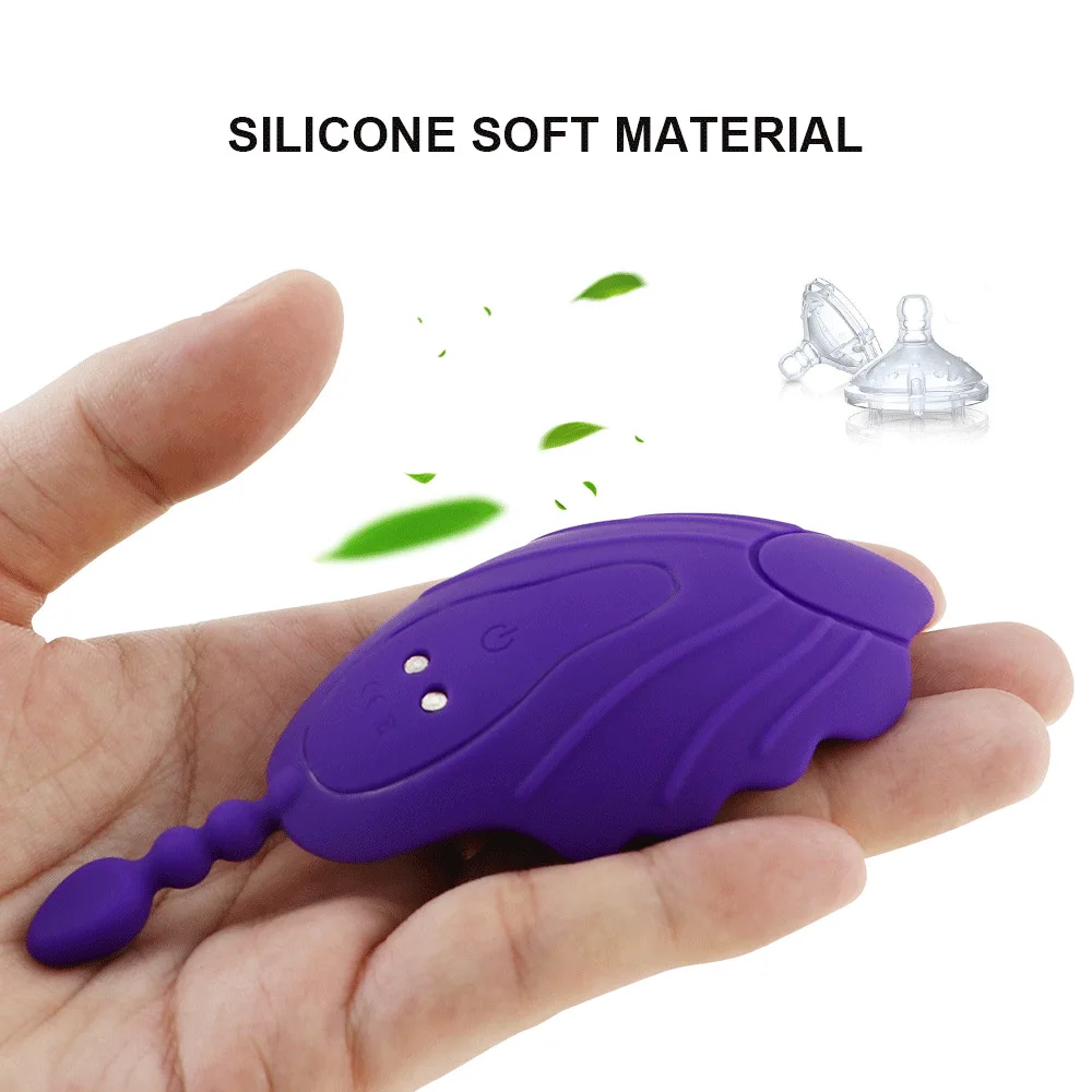 Перезаряжаемый беспроводной регулируемый ремешок для массажера клитора женская