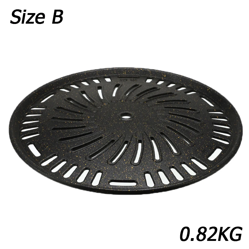 Корейский Круглый коммерческий барбекю гриль жаровня сковорода открытый