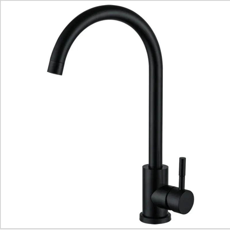 

High Quality Kitchen Faucet Stainless Steel Black Faucet Waterfall Spring Basin Sink Mixer Tap Antique Brass Home Improvement
