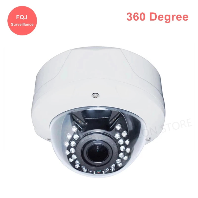 

5MP ONVIF POE Camera IP High Resolution Panoramic 360 Degree XMEye 1080P Home Shop Surveillance Wired Network Fisheye Camera