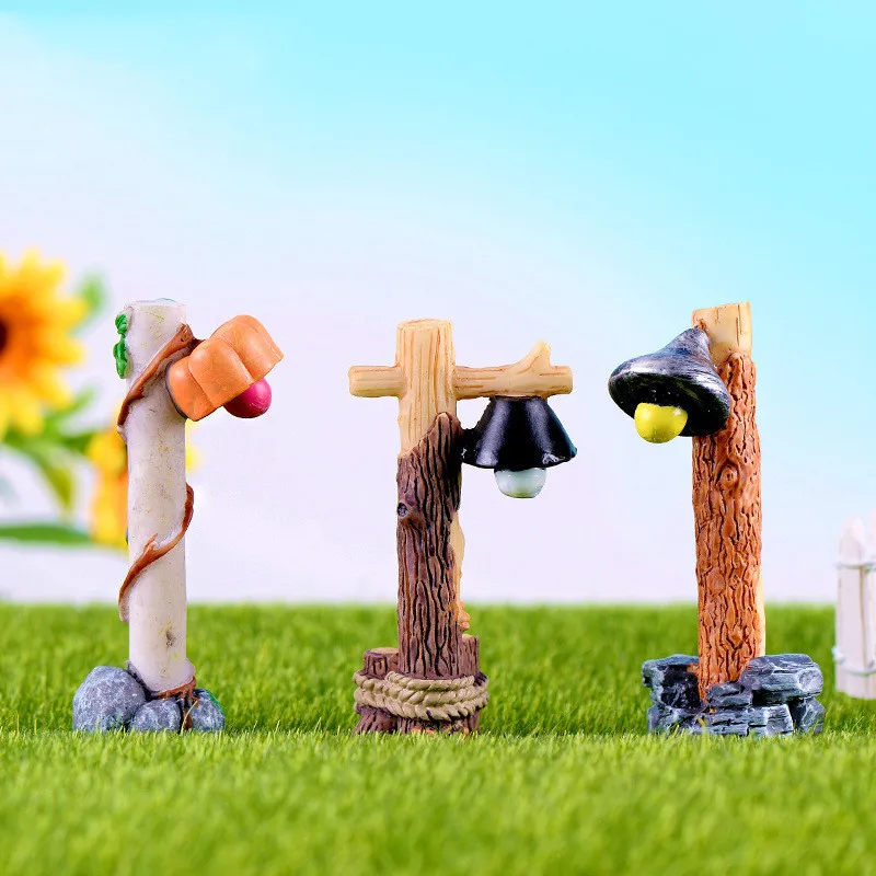 Смола мультфильм уличный свет модели аниме Рисунок Набор для творчества мох