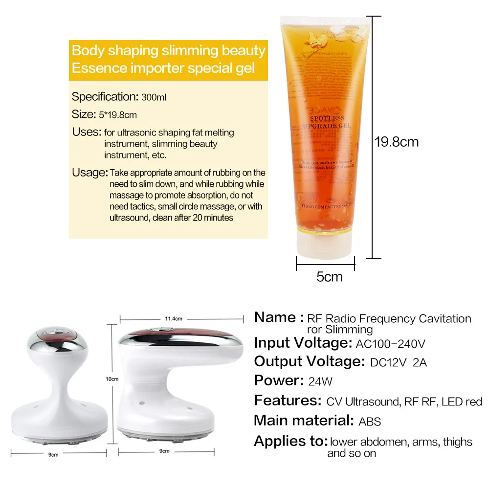 Goedkoop Ultrasone Cavitatie Machine Face Lift Rf Led Licht Schoonheid Machine Body Massager Massage Apparaat Afslanken Producten Anti Celulite