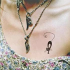 4 стиля на выбор временные тату наклейки цветок Кот Бабочка перо шаблон наклейки долговечный макияж тела тату наклейки