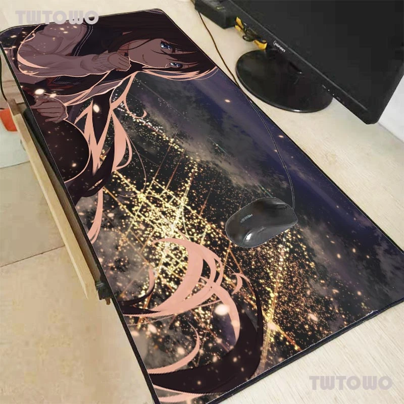 

Japanese Animation Large Gaming Mouse Pad Gamer Solid Color Locking Edge Keyboard Mouse Mat Gaming Grande Desk Mousepad