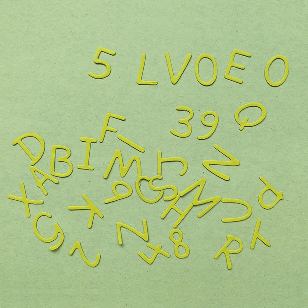 0-9 A-Z трафарет для резки букв рождественских открыток инструмент тиснения