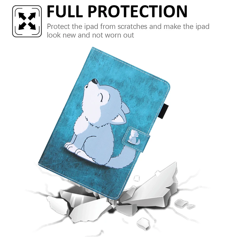 

Cartoon Cover For Amazon Kindle Fire HD 8 Plus 2020 8.0 Inch Leather Stand Magnetic Smart Auto Sleep Fire HD8 Plus Coque Case