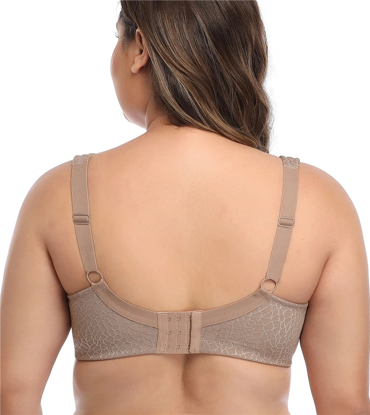 Женский минимайзер бюстгальтеры размера плюс без подкладки бесшовный