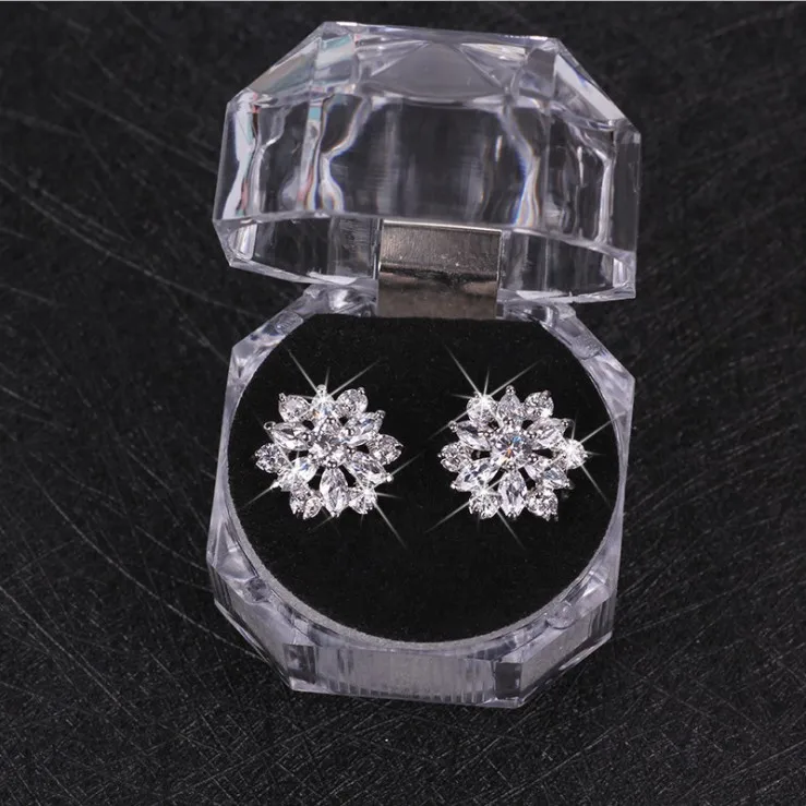 Новинка высокое качество Кристалл из Swarovski Snowfl мини пирсинг модные женские