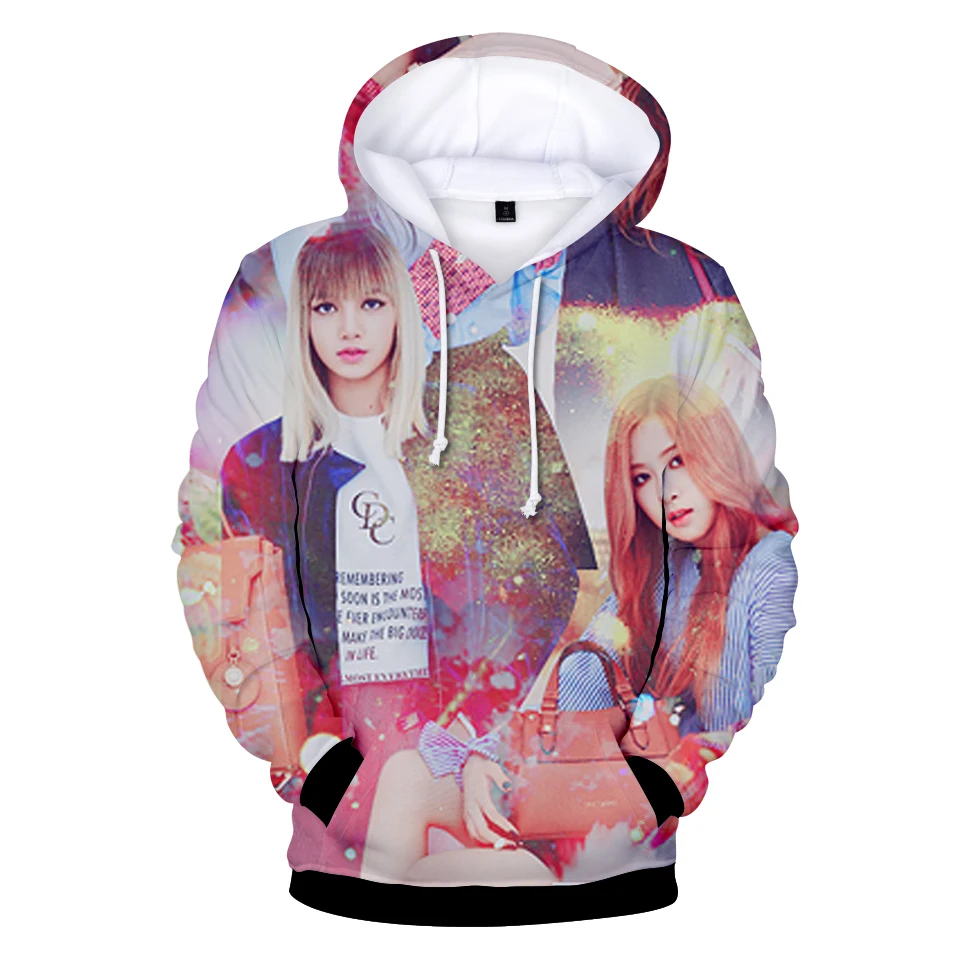 

Креативные популярные корейские 3D черные толстовки с капюшоном, свитер для мужчин/женщин, корейский Idol, пуловер для мальчиков/девочек, Повс...