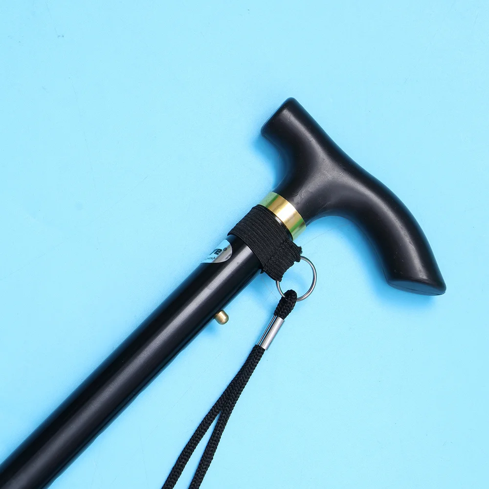 

Aluminum Folding Trekking Pole Walking Cane Retractable Anti-slip Four Sections Walking Stick Mobility Aid Comfortable Handle fo