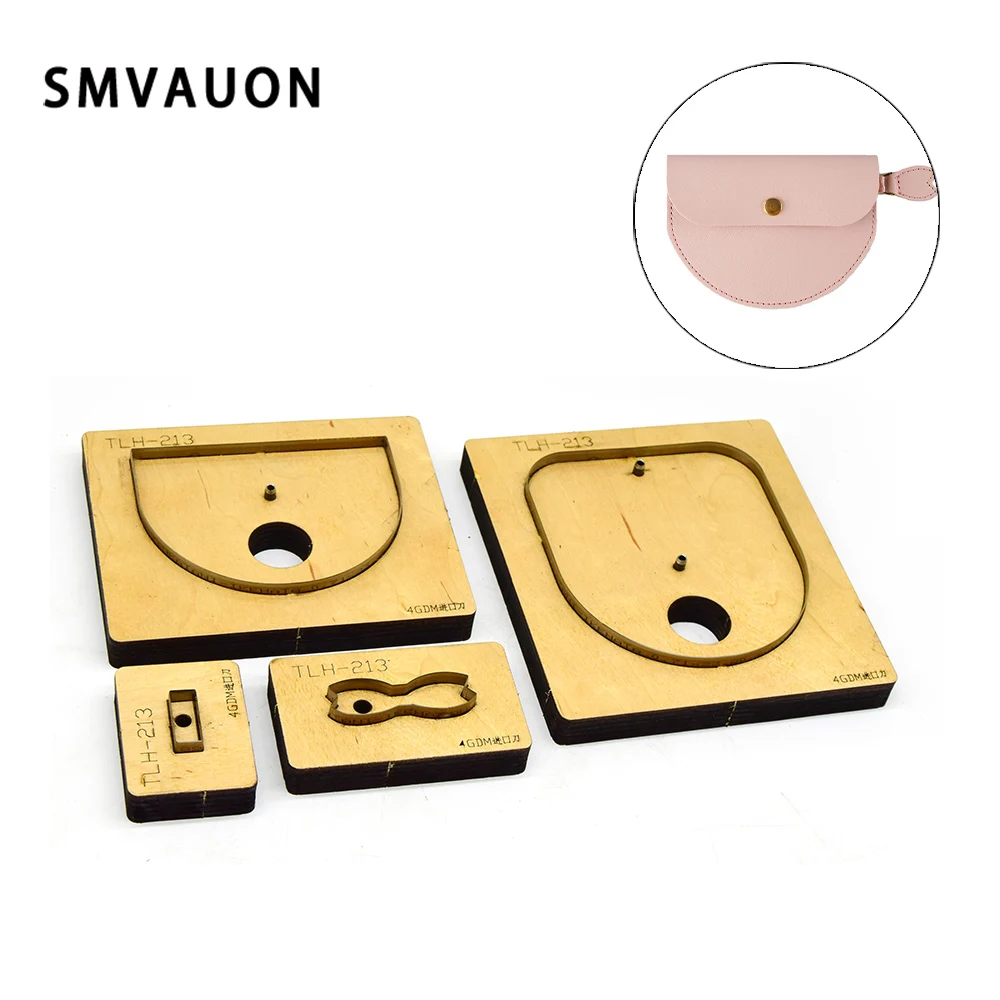 Wooden Die-cut Coin Purse Diy Craft Laser Mold Punch Tool Suitable For Die-Cutting Machine | Дом и сад