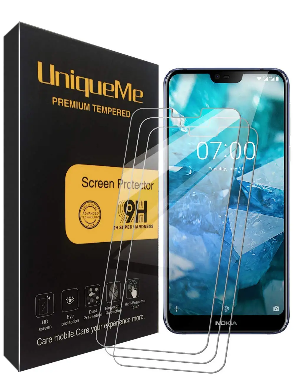 

Tempered Glass For Nokia 7.1 Screen Protector 9H Toughened Glass Phone For Nokia7.1 Protective Film