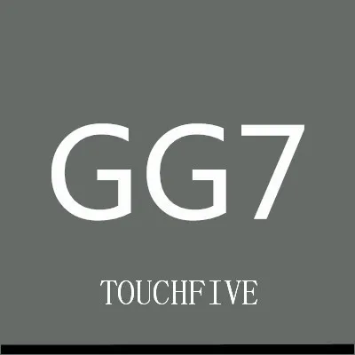 TOUCHFIVE 168 цветов одиночные художественные маркеры Кисть ручка эскиз на спиртовой основе маркеры двойная головка манга ручки для рисования товары для рукоделия - Цвет: GG7-green grey