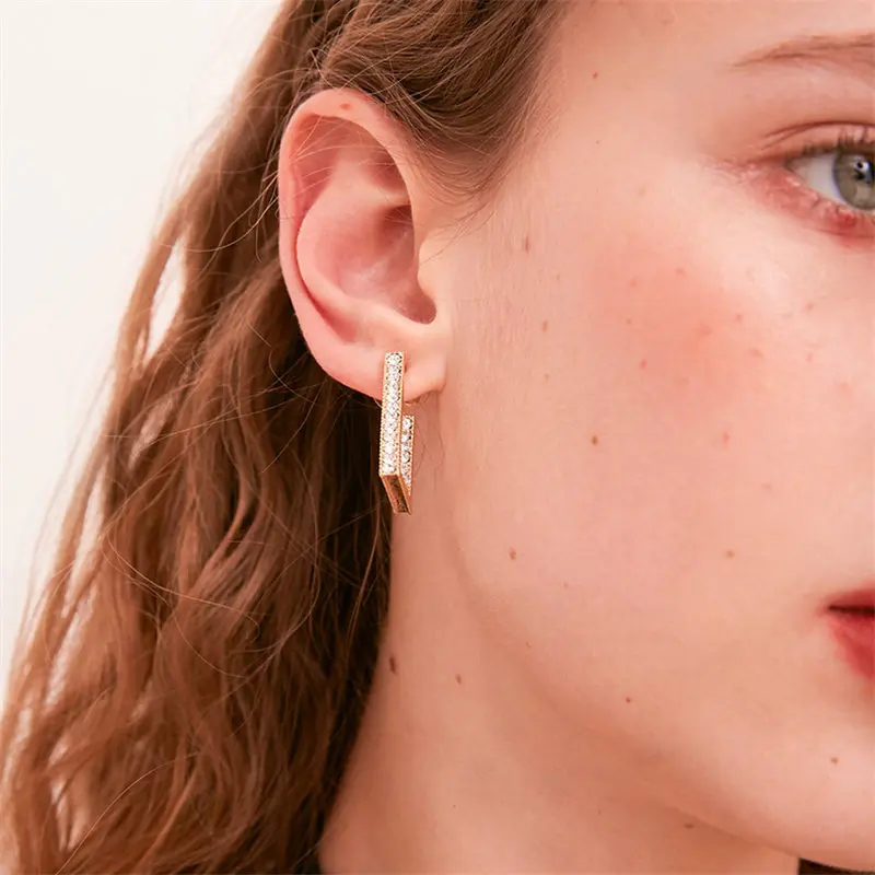 2020 New Female Half Crescent Chic Minimalist Classic Alloy Elegant Hoop Earrings for Women Girl Wedding Party Travel Jewelry | Украшения и