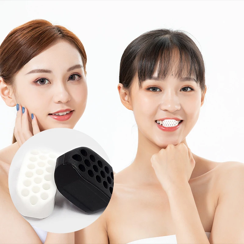 

2pcs Jaw Exerciser Ball Facial Jaw Muscle Toner Trainin Fitness Anti-aging Food-grade Silica Face Chin Cheek Lifting Slimming