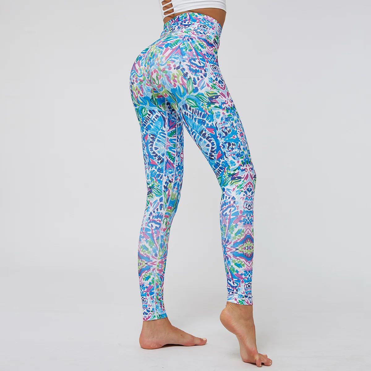 

Fashion plant Digital Print Leggings High Waist Stretch yoga pants for women leggings workout leggings yoga pants plus size