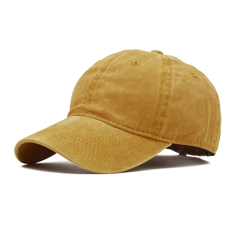 

066B Washed Cotton Pure Color Board Kids Baseball Cap Children Hip Hop Boys Girls Hat
