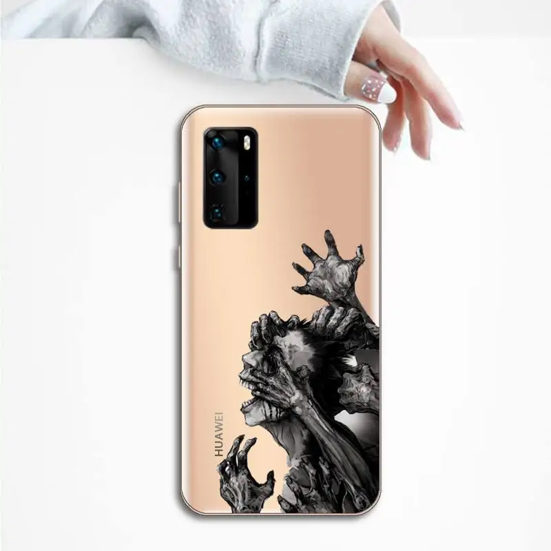 

Junji Ito Collection Tees Horror Phone Case Transparent for Huawei P honor 8 10i 20 30 40 smart 2019