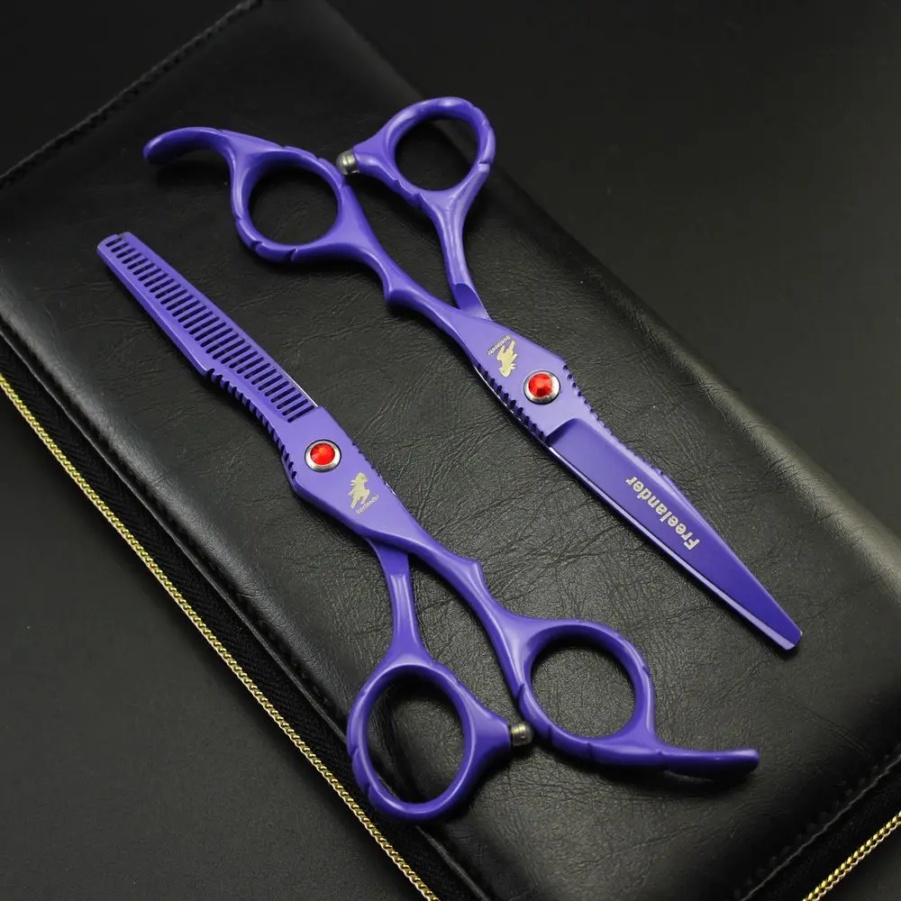 

Freelander 6 inch Violet Hair Cutting Thinning Scissors Professional Salon Hairdressing Scissors Barber Shears