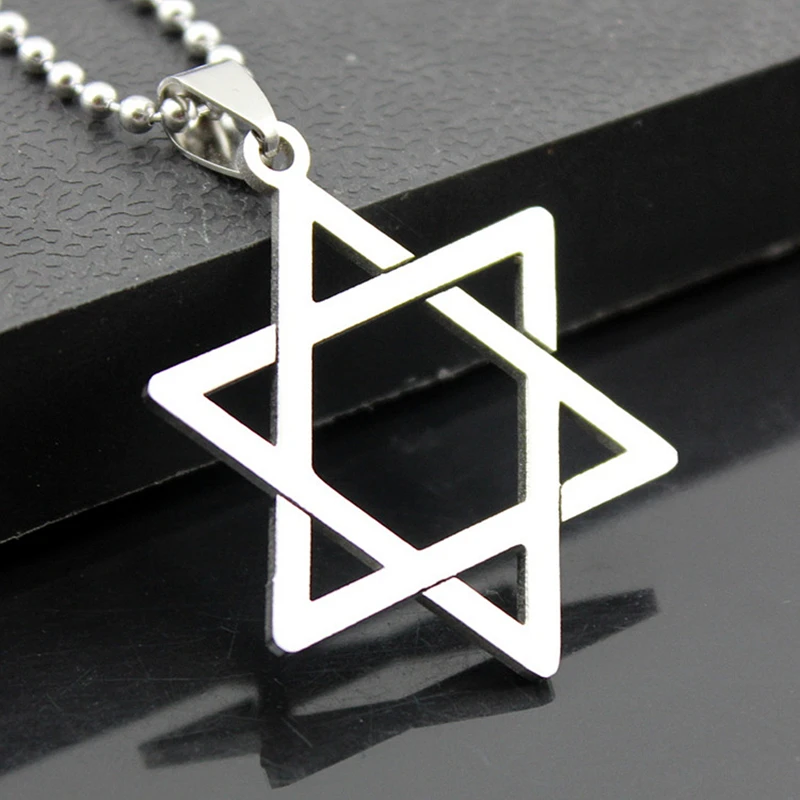 Лидер продаж 10 шт. шестигранное ожерелье из титановой стали со звездой