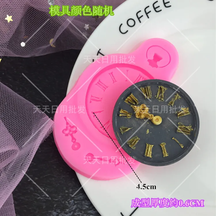 Различные виды часов и форма шины силиконовая для торта инструменты