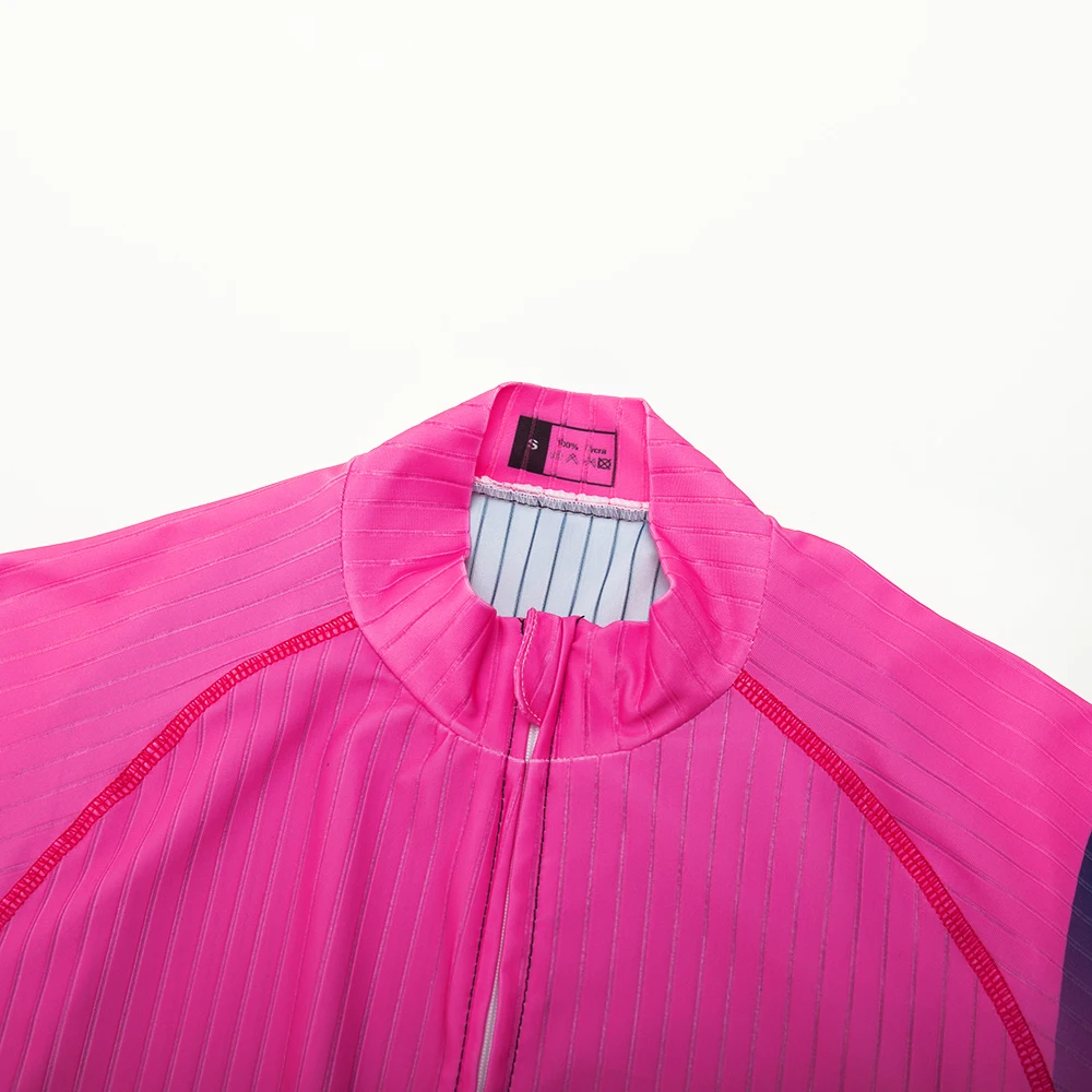 Новый градиент цвета Велоспорт Джерси ropa ciclismo Лето короткий рукав велосипедная