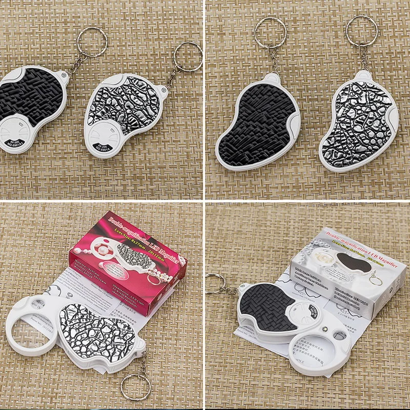 

Folding Jeweler's Glasses 8X 20X Jewelry Magnifier Portable Pocket Magnifying Glass Jewelry Magnifier Lupa Mini Microscope