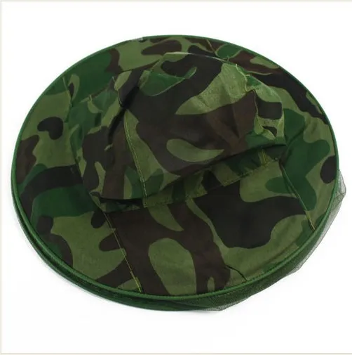 

1PCS Camouflage Outdoor Fishing Hat Mosquito Net Beekeeping Hat Flying Insects Prevention Cap Bucket Hat Bee Bug Mesh Hat