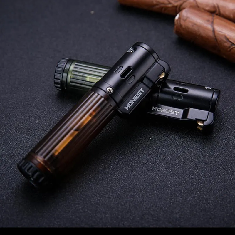 Ветрозащитная Зажигалка для сигарет металлическая газовая зажигалка креативный