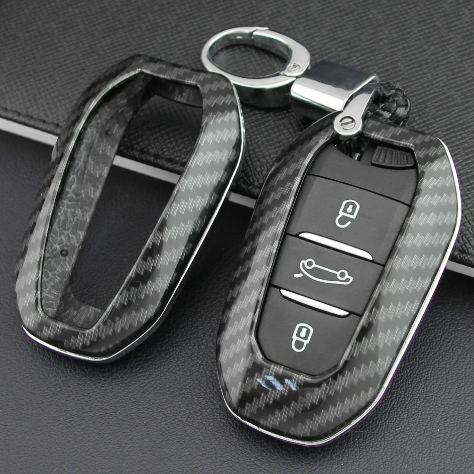 Key Cover Fob Case Chain For Peugeot 508 3008 5008 Citroen C3 C5 Aircross Grand C4 Picasso DS 4S 5 3 7 Crossback DS3 DS5 DS7
