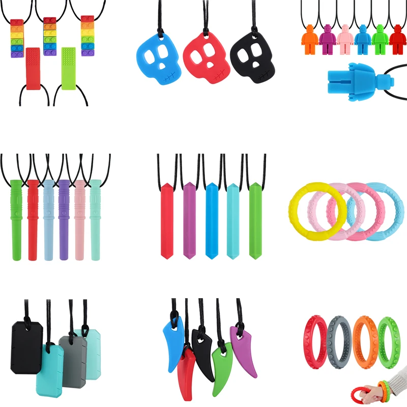 Распродажа детский Прорезыватель для зубов Радужный Браслет робот сенсорное