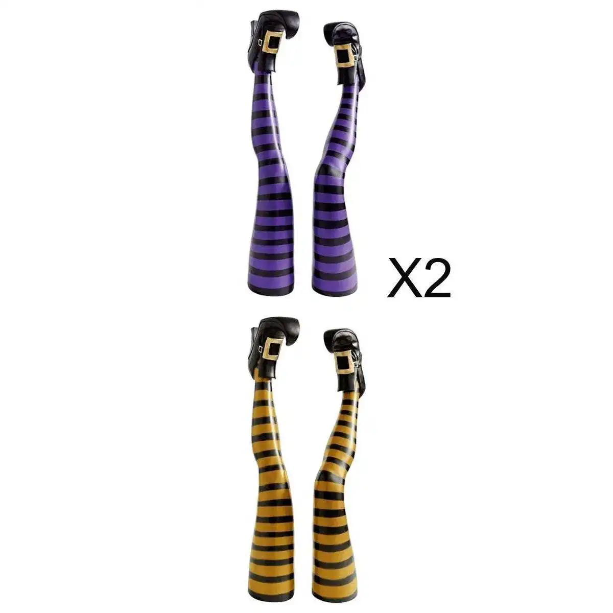 

6x фотоэлемент для украшения Хэллоуина, внутреннего двора, сада, улицы, фиолетовый, желтый