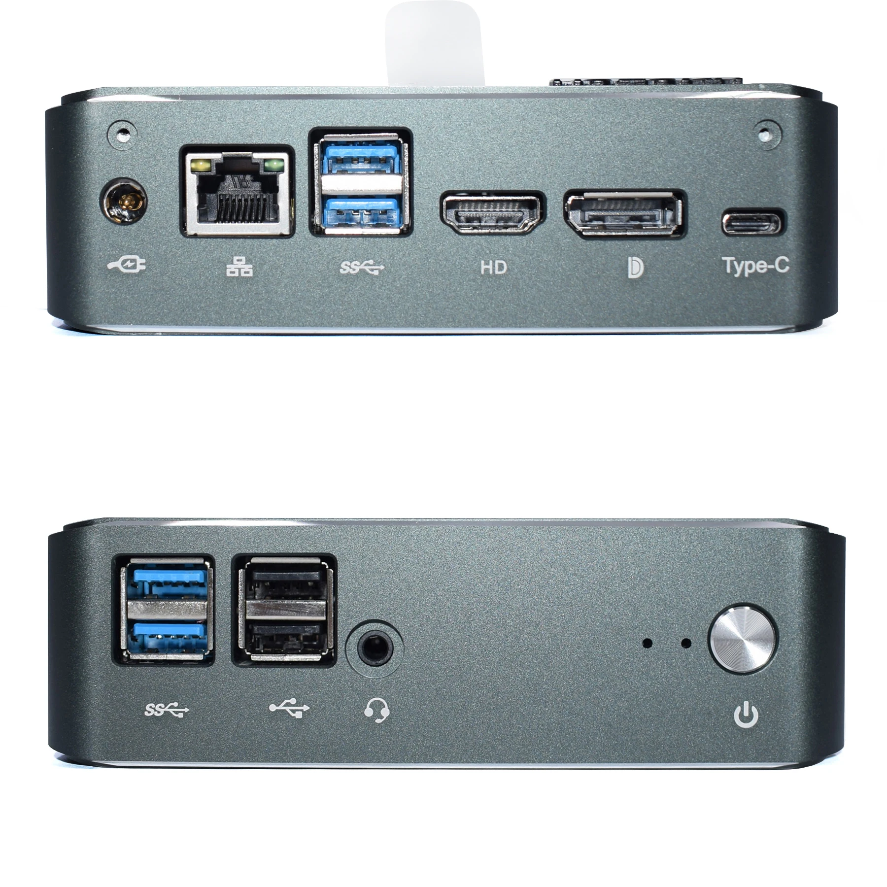 Настольный мини ПК Intel Core i7 10510U маленький компьютер 8565U Type c Windows 10 pro Unbunt M.2 PCIE NVME SSD