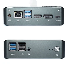Настольный мини ПК Intel Core i7 10510U маленький компьютер 8565U Type c Windows 10