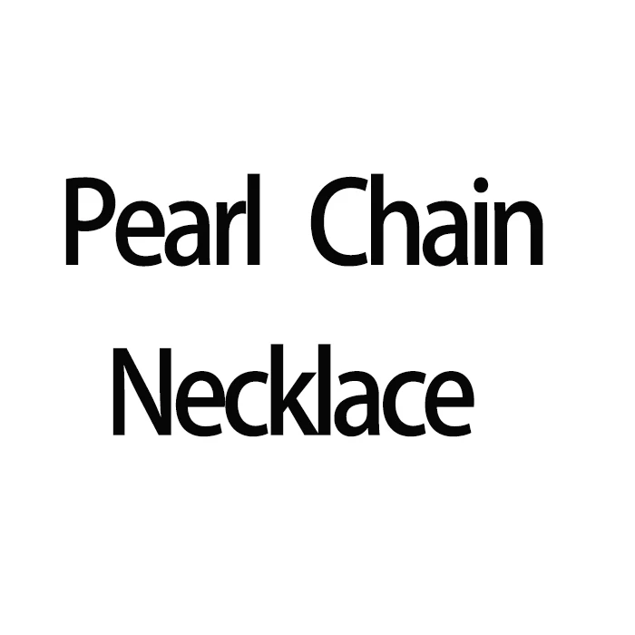 

Pearl Number Necklace with Logo Box