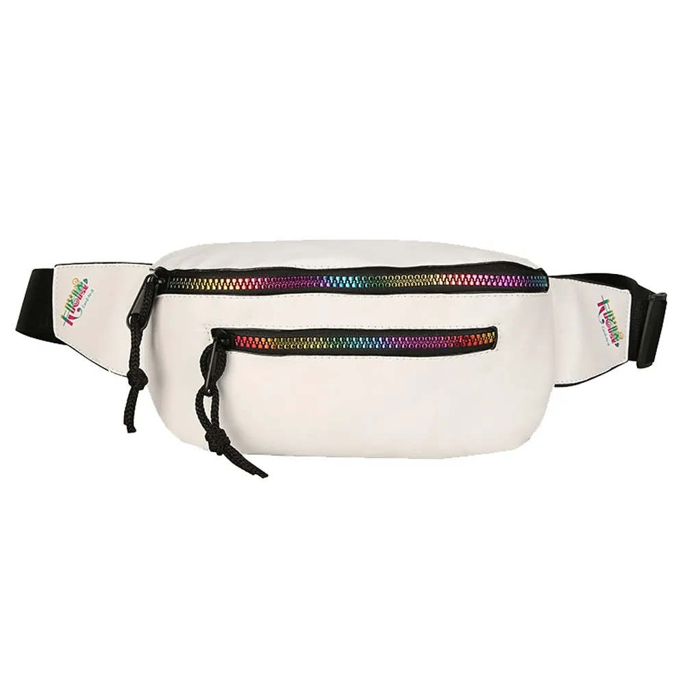 Сумка на груди для девочек и мальчиков модная цветная сумка унисекс молнии