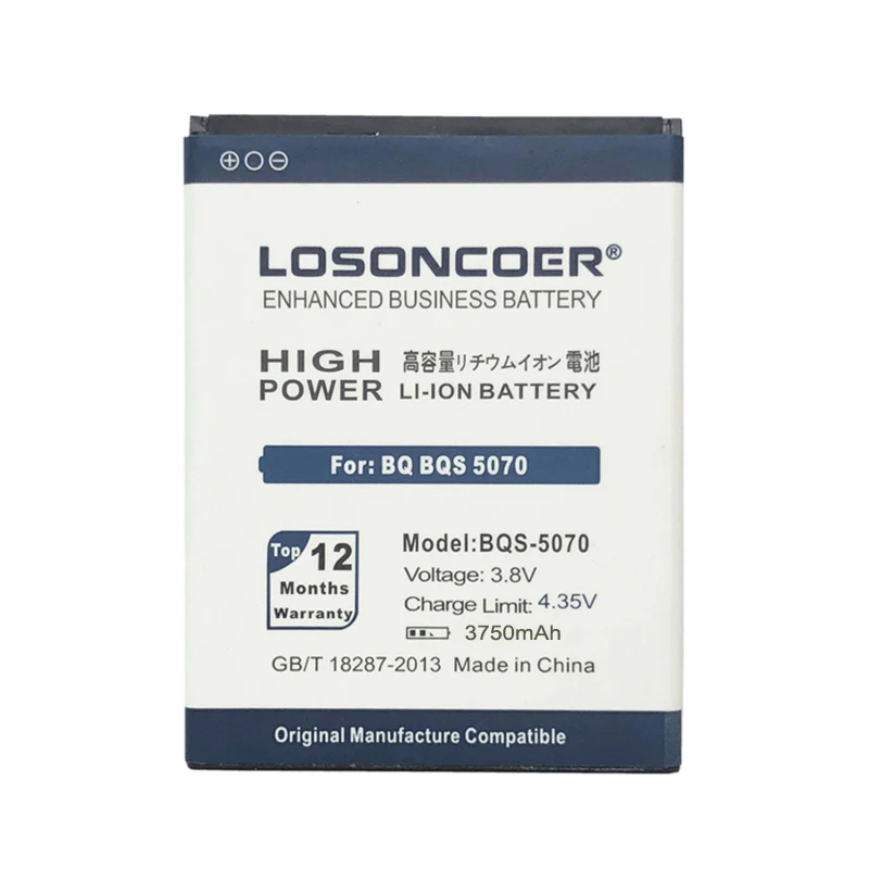 LOSONCOER BQS-5070 Magic 3750mAh аккумулятор для BQ BQS 5070 BQS5070 Magic Nous NS 5004 высококачественные Аккумуляторы для телефонов