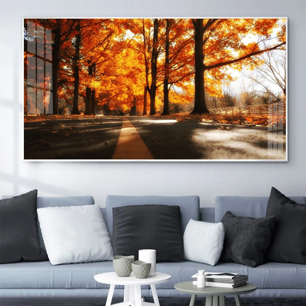 

Nordic landscape oil painting color autumn language art canvas painting living room corridor office home decoration mural