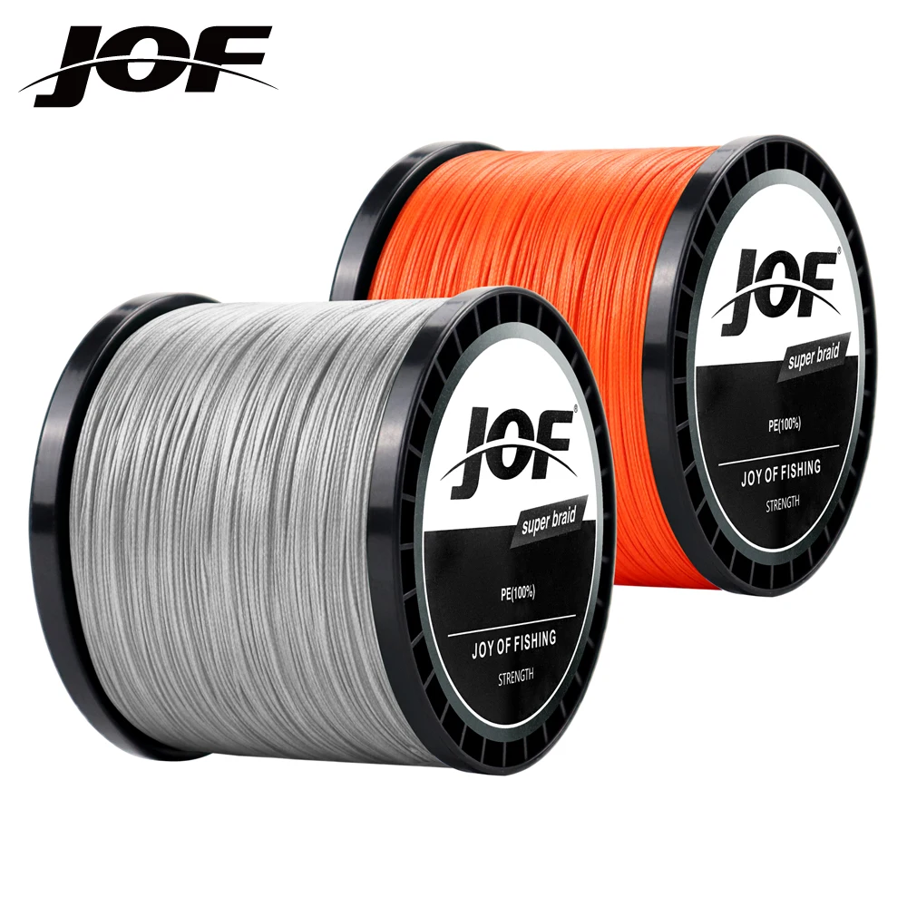 

JOF 8 Strands Braided Fishing Wire Line 300M 500M 1000M Japanese Multifilament 100% PE Durable Carp Super Strong New X8