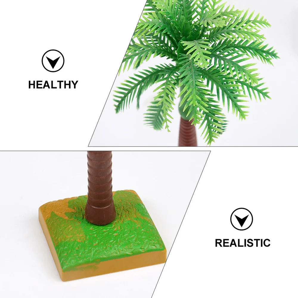 

6Pcs Coconut Tree Cake Toppers Cupcake Toppers Birthday Cake Decorations