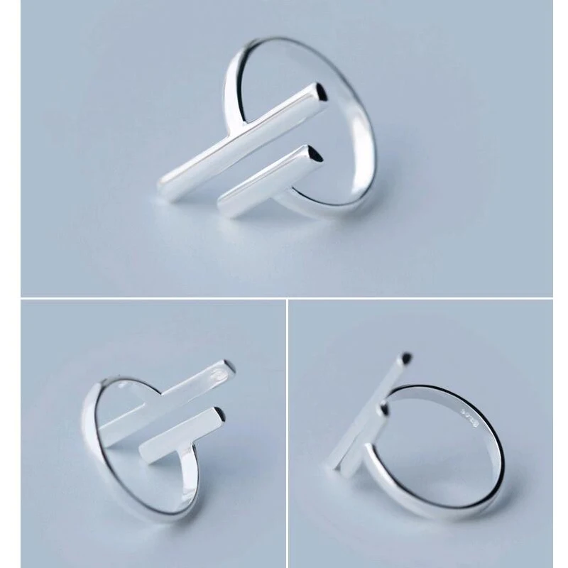 Trustdavis 100% 925 пробы Серебряное геометрическое простое минималистичное гладкое