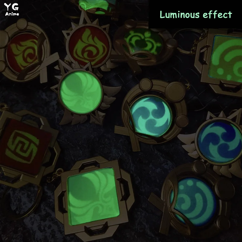 Брелок Аниме Genshin Impact Стихия видение Бог глаз иназума мондштадт лиюэ гавань