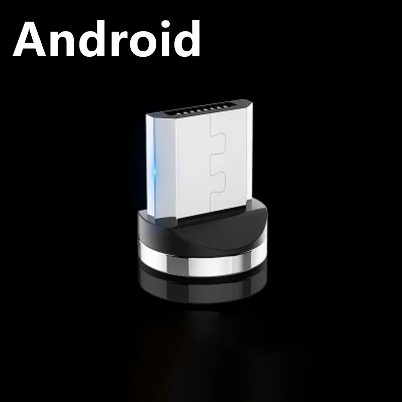 Android Магнитный кабель USB для быстрой зарядки кабель usb type C Магнитный кабель для зарядки данных Micro USB кабель для мобильного телефона USB шнур - Цвет: Android